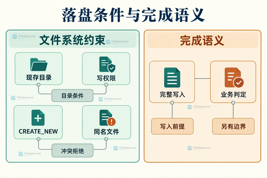 目录权限重名策略和完成语义的边界