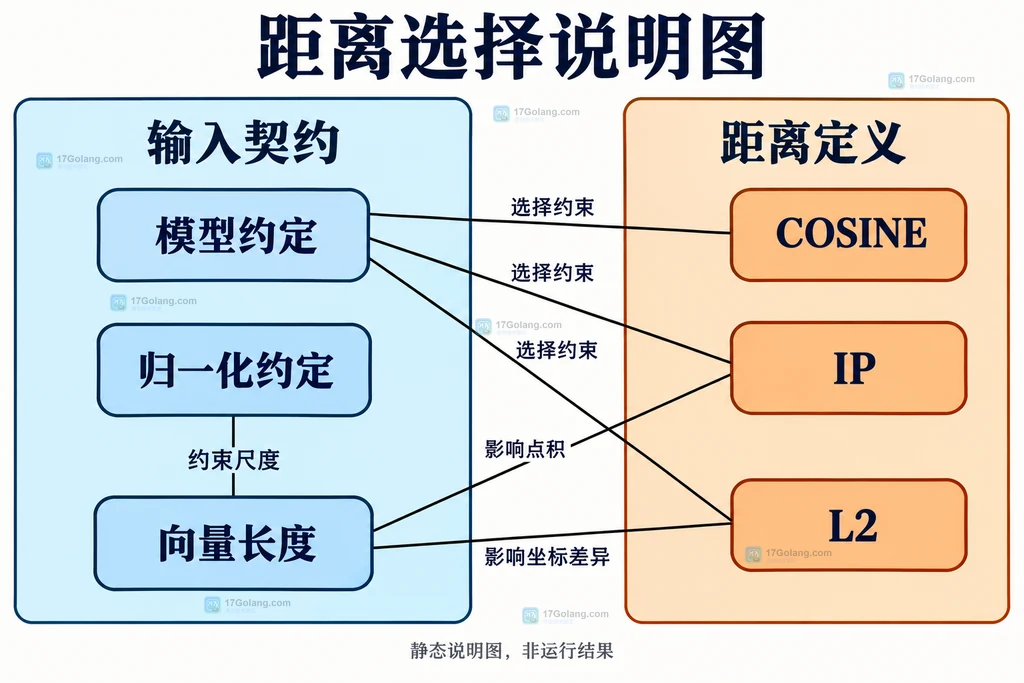 模型约定、归一化约定与COSINE、IP、L2的静态依赖关系