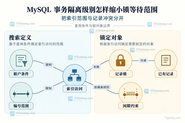 MySQL 事务隔离级别怎样缩小锁等待范围
