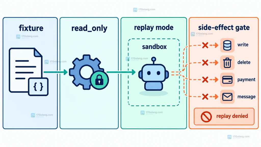 AI Agent 轨迹说明图,展示 trace、run、step 与工具输入输出的层级关系