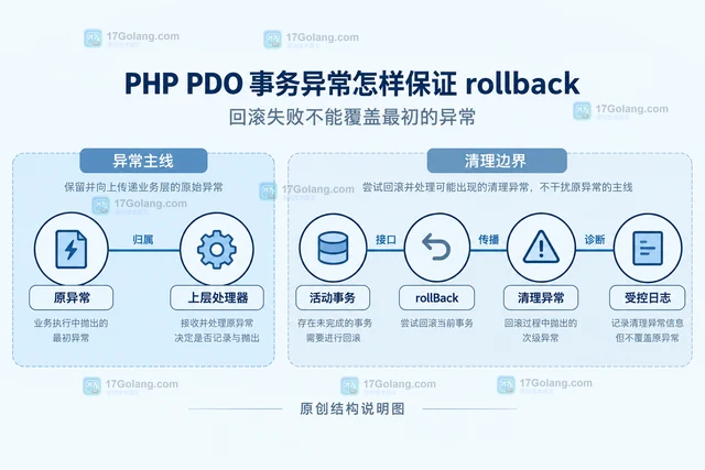 PHP PDO 事务异常怎样保证 rollback