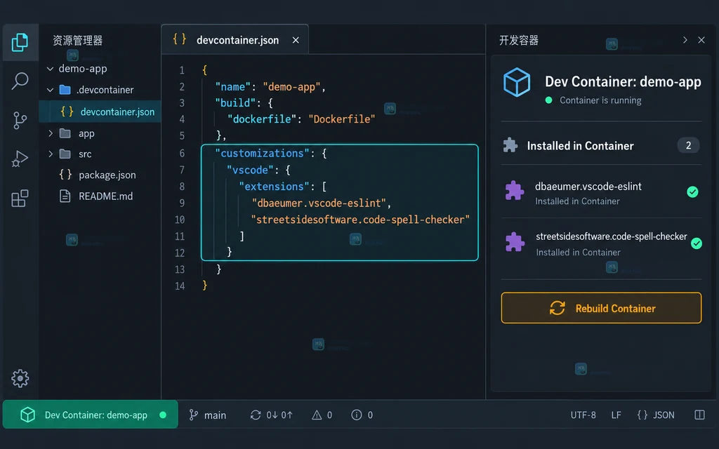 VS Code Tasks 说明图展示检查代码、构建前端和打包产物三个任务节点及工作区边界
