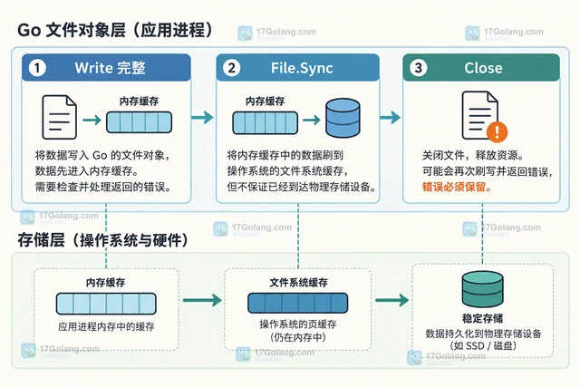 Go os.File.Sync 怎样确保写入落盘