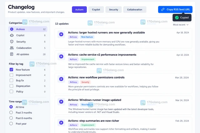 GitHub Changelog 怎样订阅团队真正关心的更新
