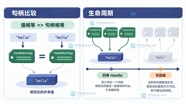 Go unique.Handle Value 怎样取回已驻留的原始值