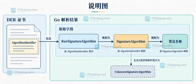 Go crypto/x509 RawSignatureAlgorithm 为空时如何判断算法