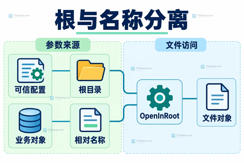可信根目录与根内相对名称的结构关系