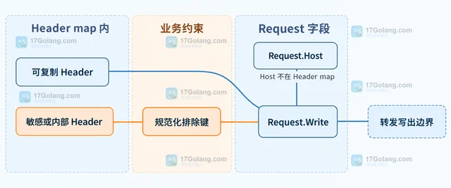 Go net/http Header.WriteSubset 怎样过滤不该转发的请求头