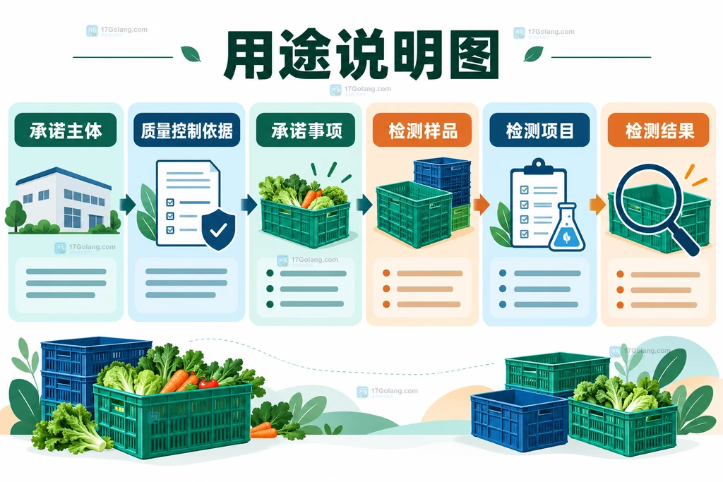农产品承诺责任与样品检测结果用途区别说明图