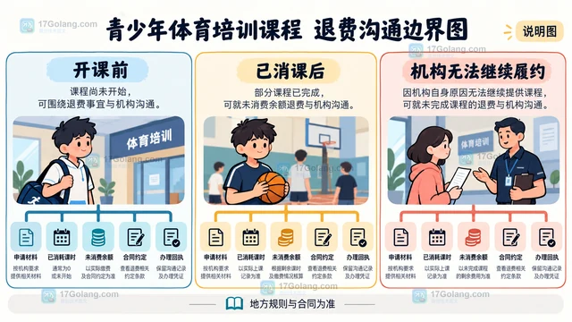体育培训机构怎样向家长说明课程与退费规则