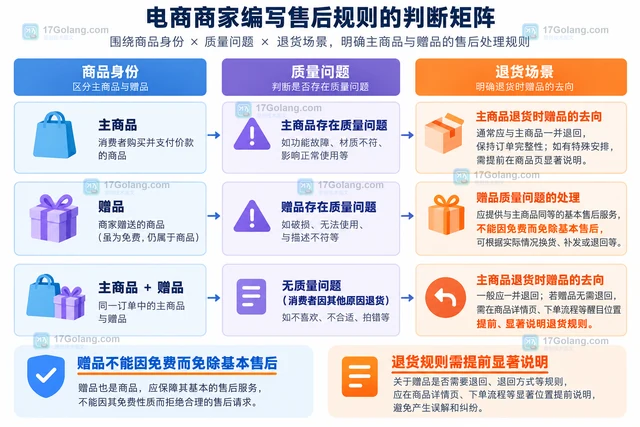 电商商家怎样区分赠品和主商品的售后说明