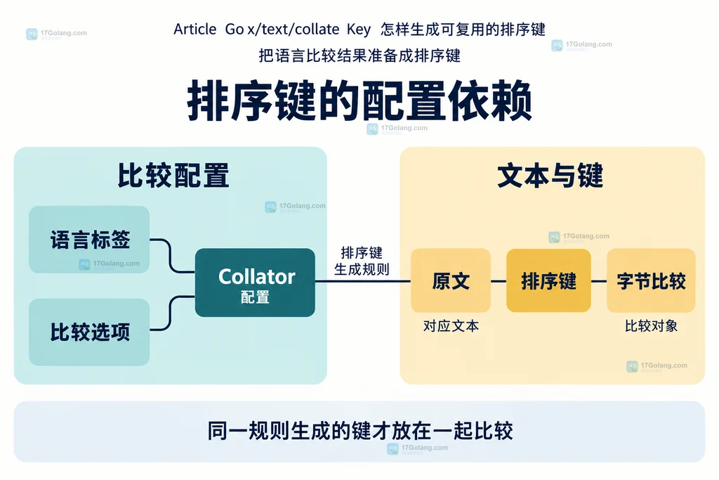 语言标签、比较选项、Collator 与排序键的静态依赖