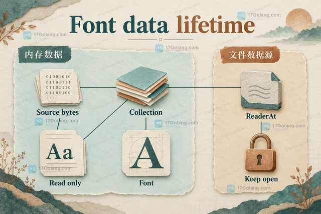 Go x/image/font/opentype ParseCollection 怎样读取字体集合