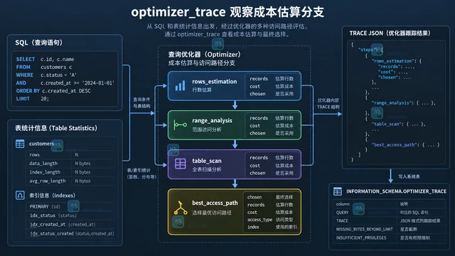 MySQL optimizer_trace 观察成本估算分支