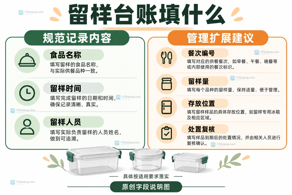 留样台账核心信息与管理扩展字段的区别