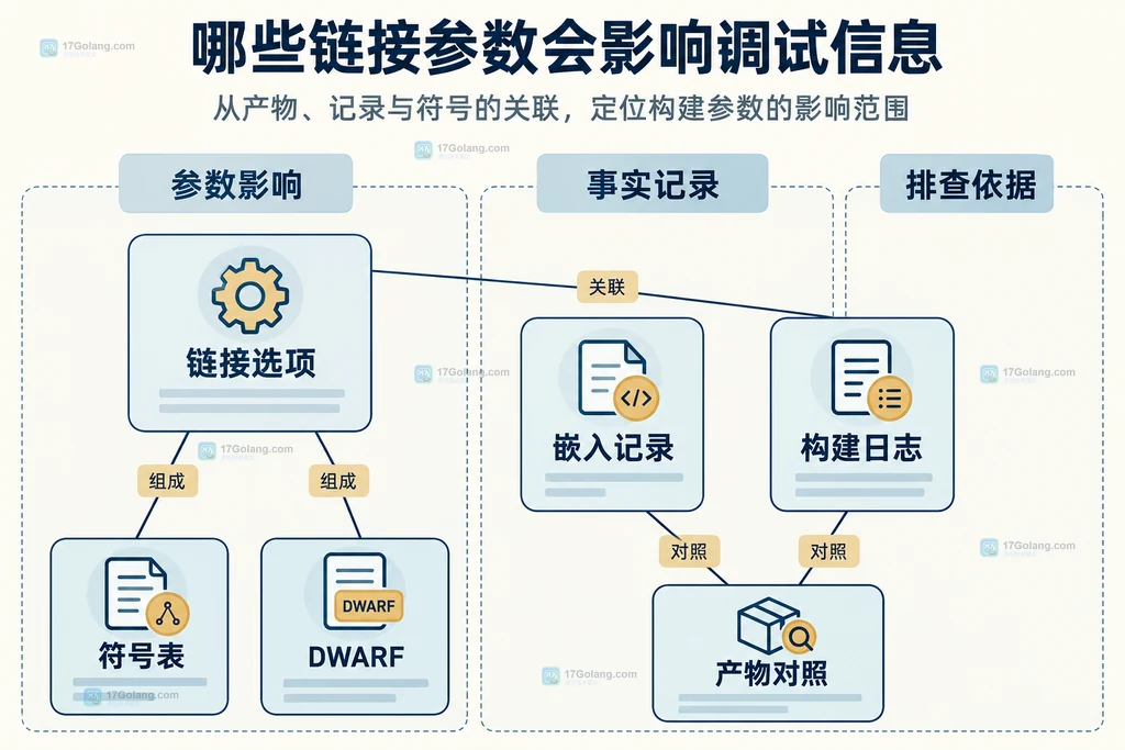 链接选项、构建记录与日志对照的静态关系