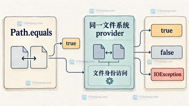 Java Files.isSameFile 怎样判断两个路径是否指向同一文件