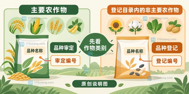 农作物种子包装上的品种审定编号和登记编号有什么区别