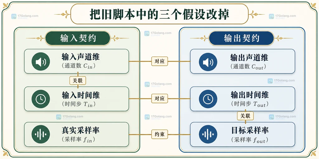 多声道波形的维度与采样率元数据关系