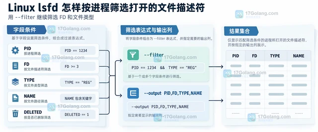Linux lsfd 怎样按进程筛选打开的文件描述符