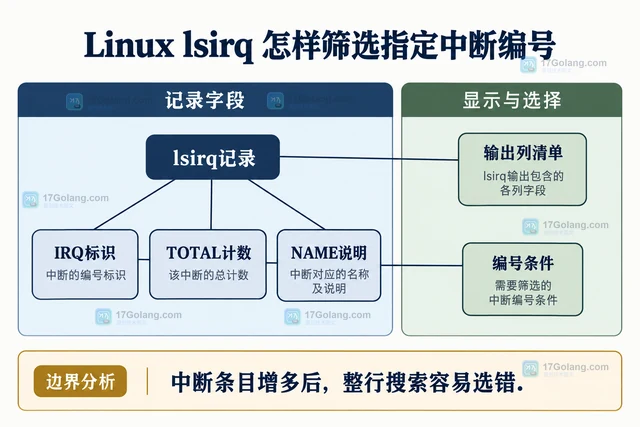 Linux lsirq 怎样筛选指定中断编号