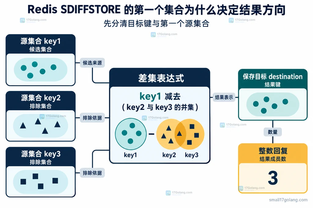 Redis差集候选与排除集合关系