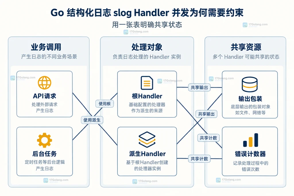 根Handler与派生Handler共享资源的静态结构图