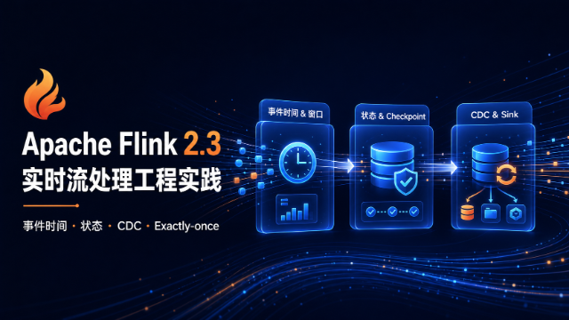 Apache Flink 2.3 实时流处理工程实践专题
