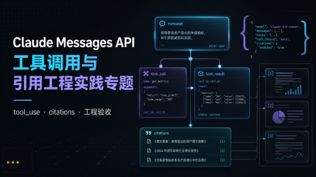 Claude Messages API 工具调用与引用工程实践专题