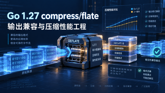 Go 1.27 compress/flate 输出兼容与压缩性能工程专题