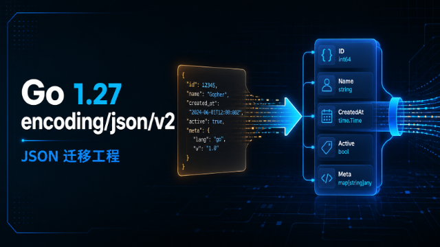 Go 1.27 encoding/json/v2 迁移工程专题