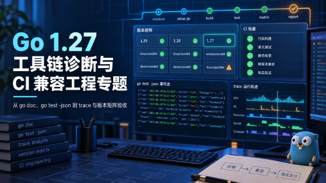 Go 1.27 工具链诊断与 CI 兼容工程专题
