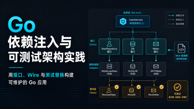 Go 依赖注入与可测试架构实践