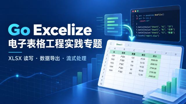 Go Excelize 电子表格工程实践专题