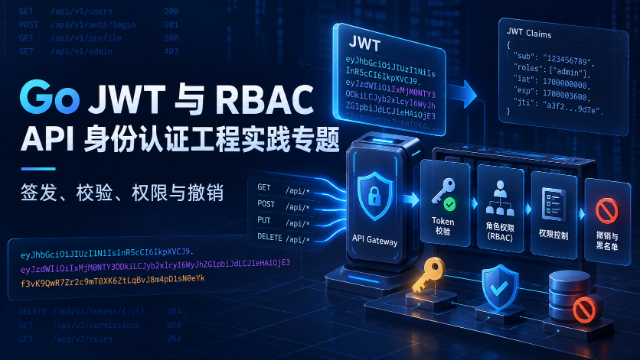 Go JWT 与 RBAC API 身份认证工程实践专题