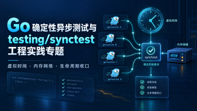 Go 确定性异步测试与 testing/synctest 工程实践专题