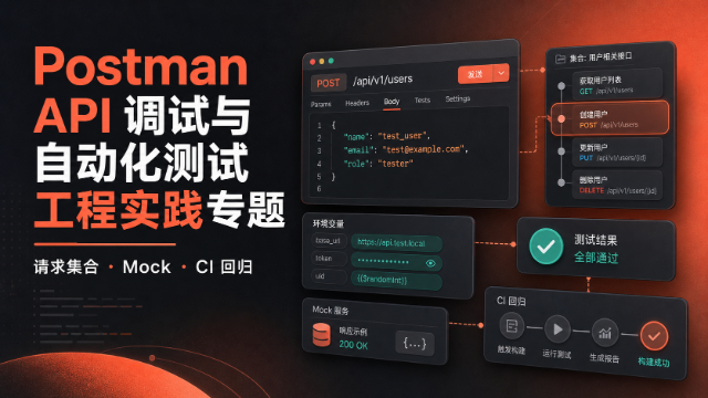 Postman API 调试与自动化测试工程实践专题