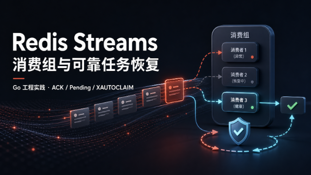 Redis Streams 消费组与可靠任务恢复工程实践专题
